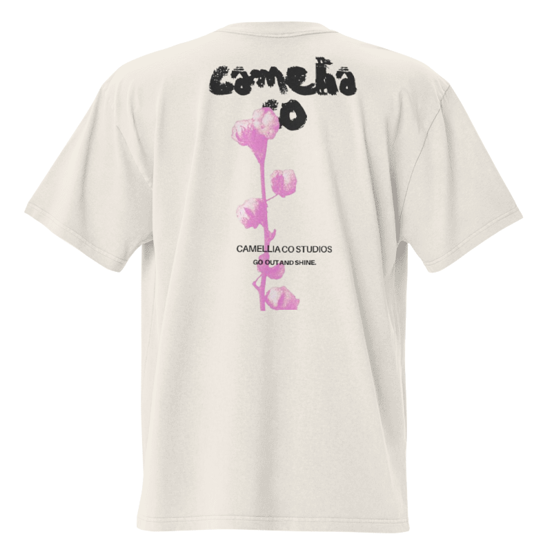 Go Out and Shine Oversized Camellia T-Shirt