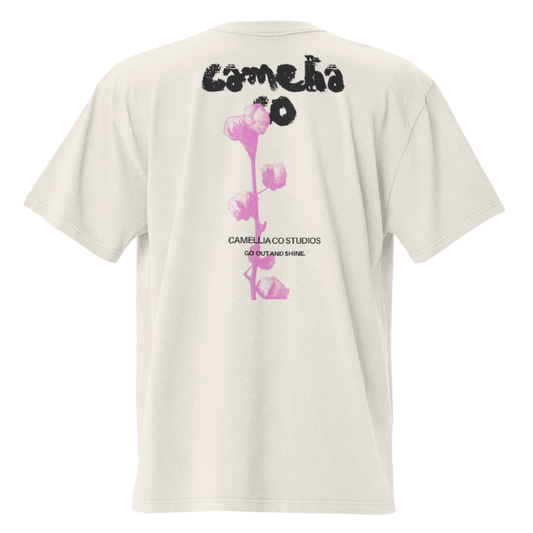 Go Out and Shine Oversized Camellia T-Shirt