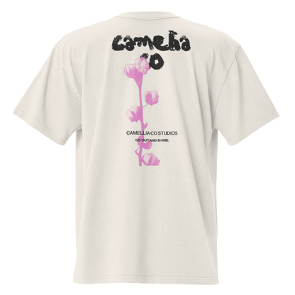 Go Out and Shine Oversized Camellia T-Shirt